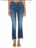 GT-0229 MOTHER Insider Crop Step Fray Jeans 29 Not Rough Enough