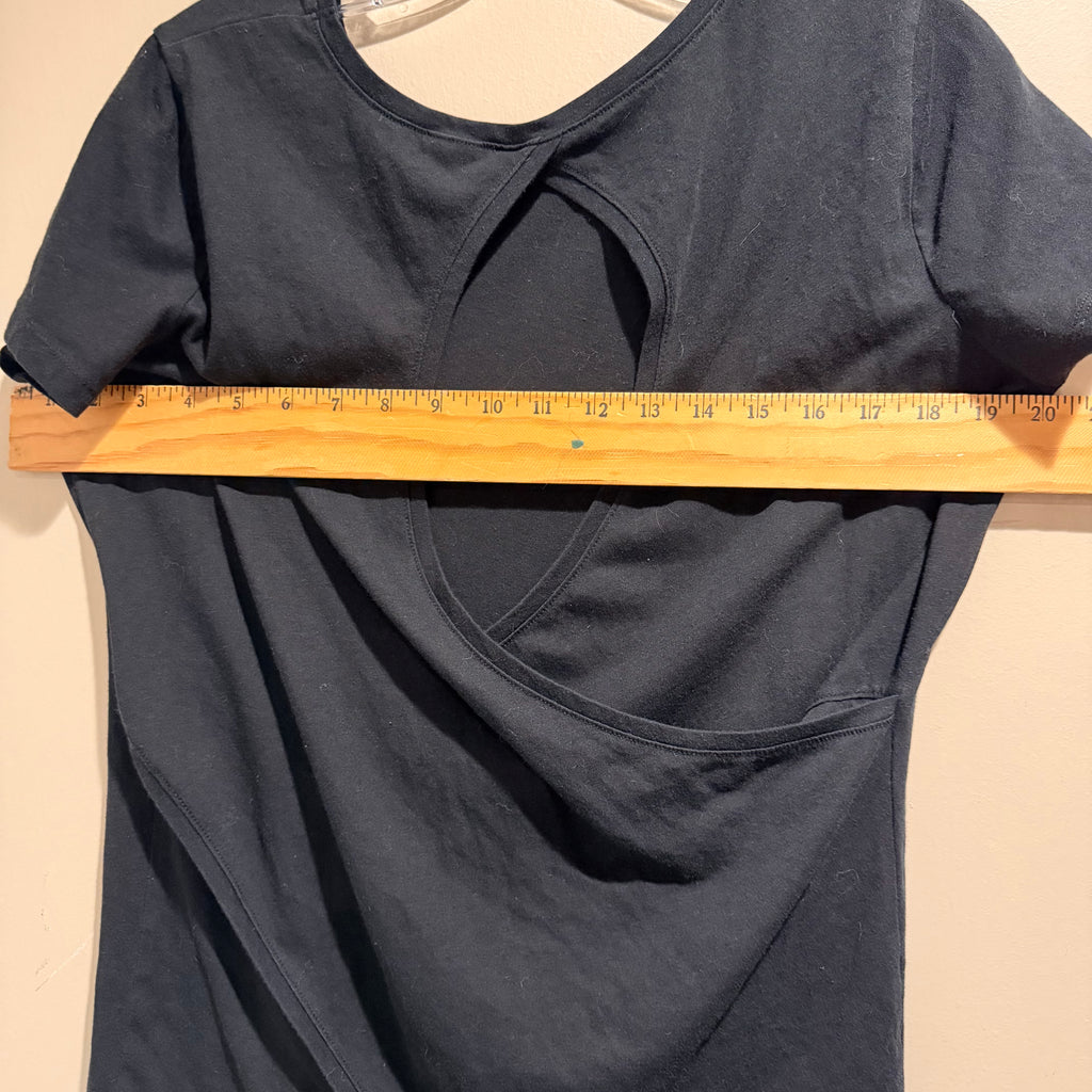 Victoria's Secret Black Short Sleeve Crewneck Tee