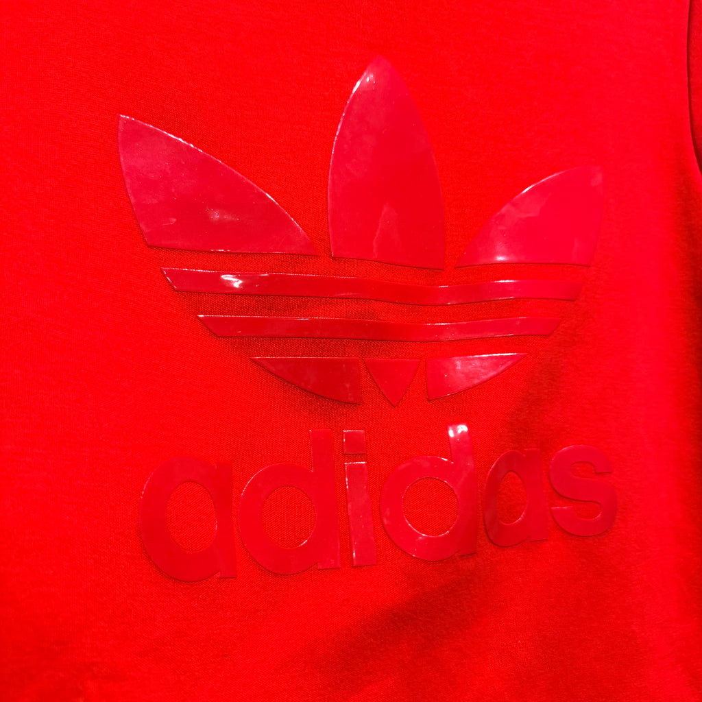 adidas Red  Trefoil Short Sleeve Tee