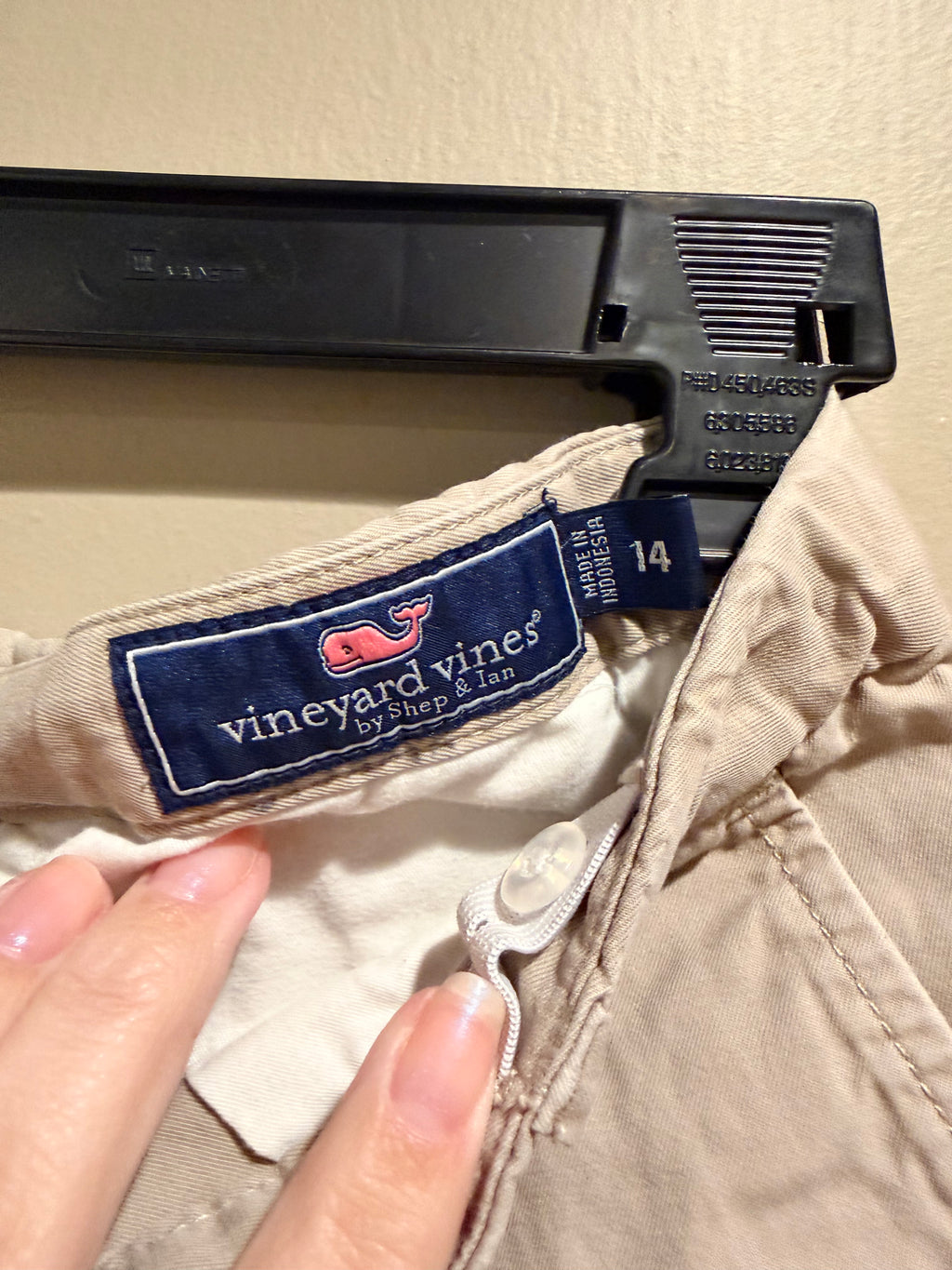 Vineyard Vines Boys Size 14 Khaki Chino Shorts Beige Preppy Classic