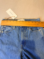 SLVRLAKE Women's Straight-Leg Blue Denim Jeans