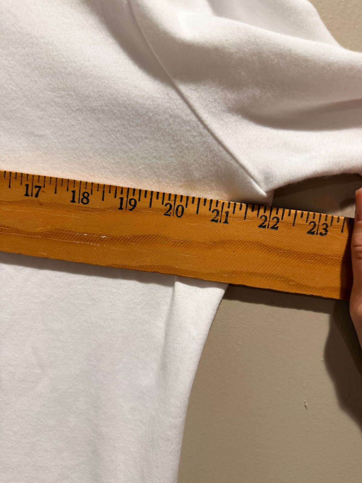 Eileen Fisher White Organic Cotton Scoop Neck 3/4 Sleeve Top Large