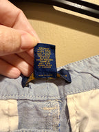 Polo Ralph Lauren Boys 14 Blue Oxford Chino Shorts Preppy Pony Logo