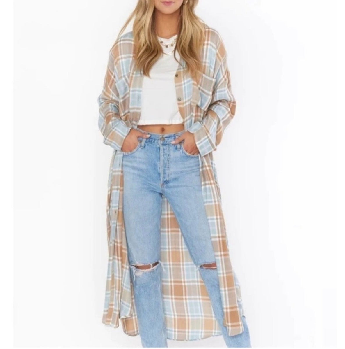 Show Me Your MuMu Plaid Leo Tunic