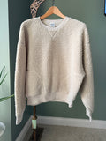 PINK Victoria’s Secret Sherpa Teddy Fleece Crewneck Sweatshirt S