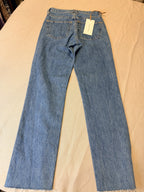 SLVRLAKE Women's Straight-Leg Blue Denim Jeans