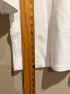 Eileen Fisher White Organic Cotton Scoop Neck 3/4 Sleeve Top Large