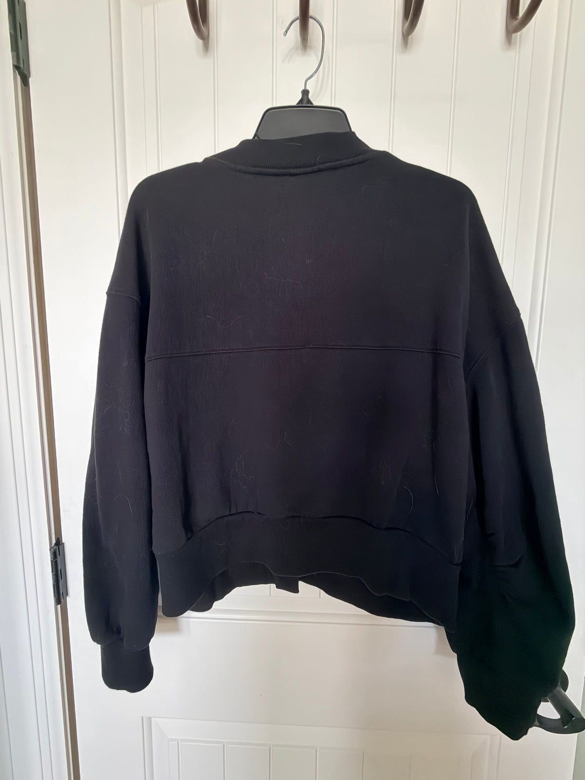 PINK Victoria's Secret Black V‑Neck Button Front Cardigan