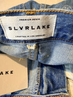 SLVRLAKE Women's Straight-Leg Blue Denim Jeans