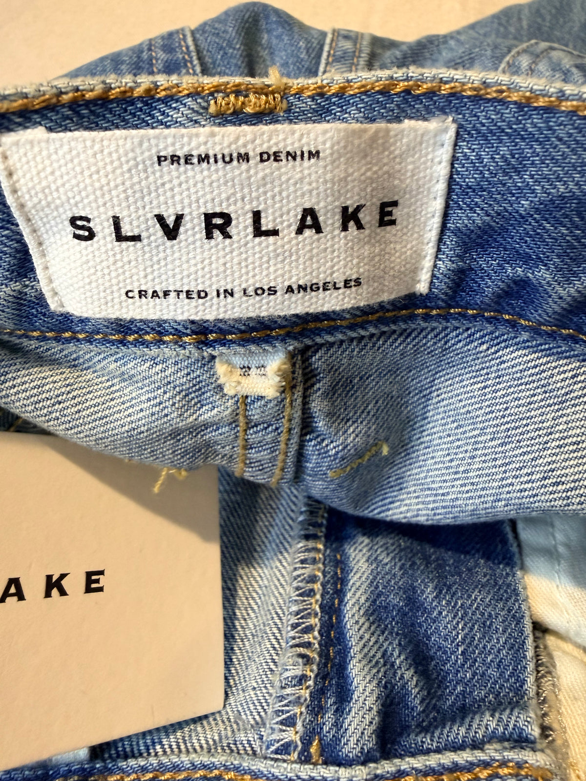 SLVRLAKE Women's Straight-Leg Blue Denim Jeans