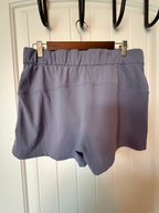 lululemon Pull-On High Rise Shorts Gray Blue Size 10