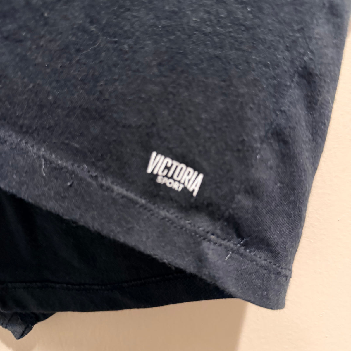 Victoria's Secret Black Short Sleeve Crewneck Tee