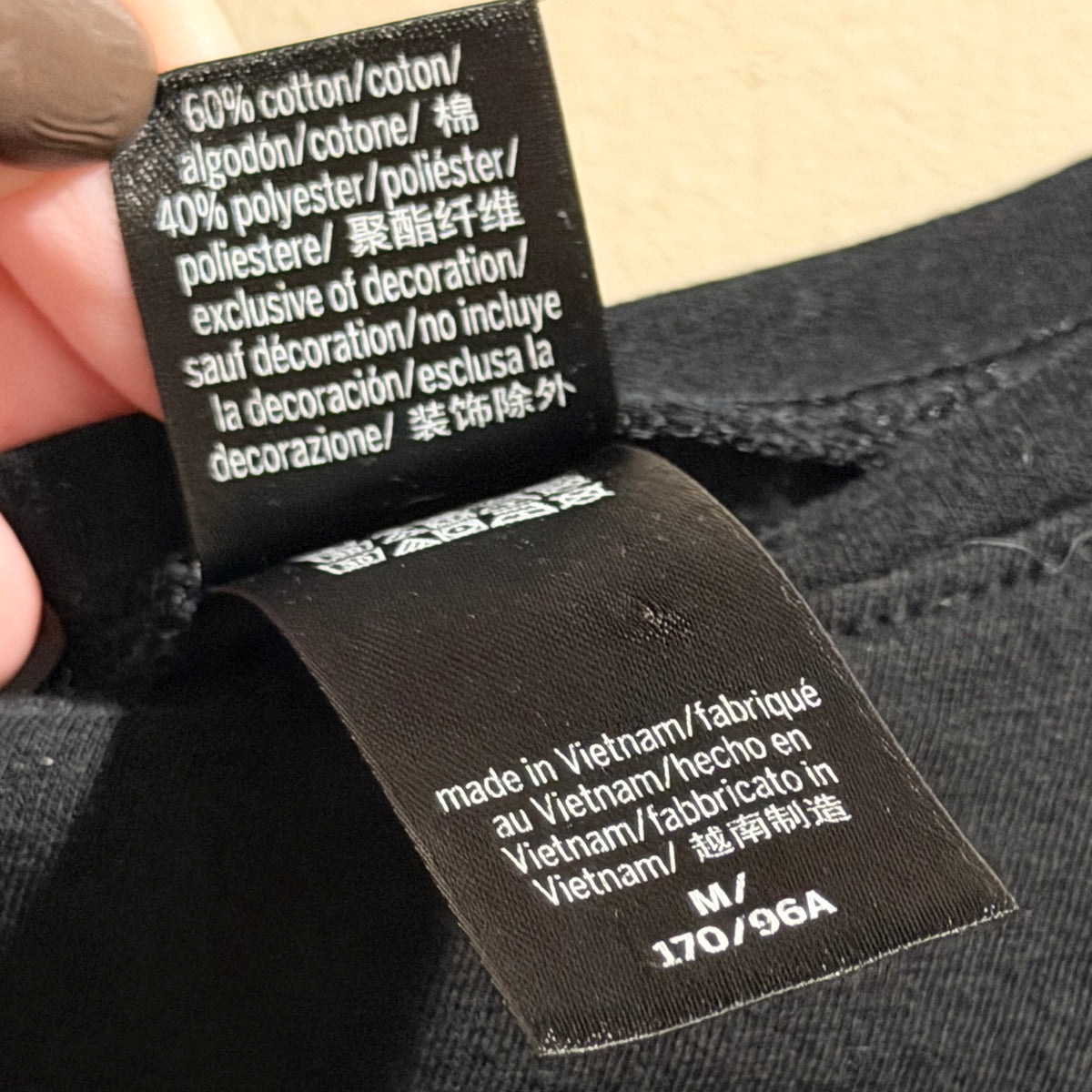 Victoria's Secret Black Short Sleeve Crewneck Tee