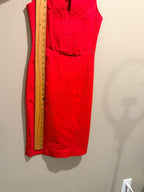 Banana Republic Red Sleeveless Sheath Dress