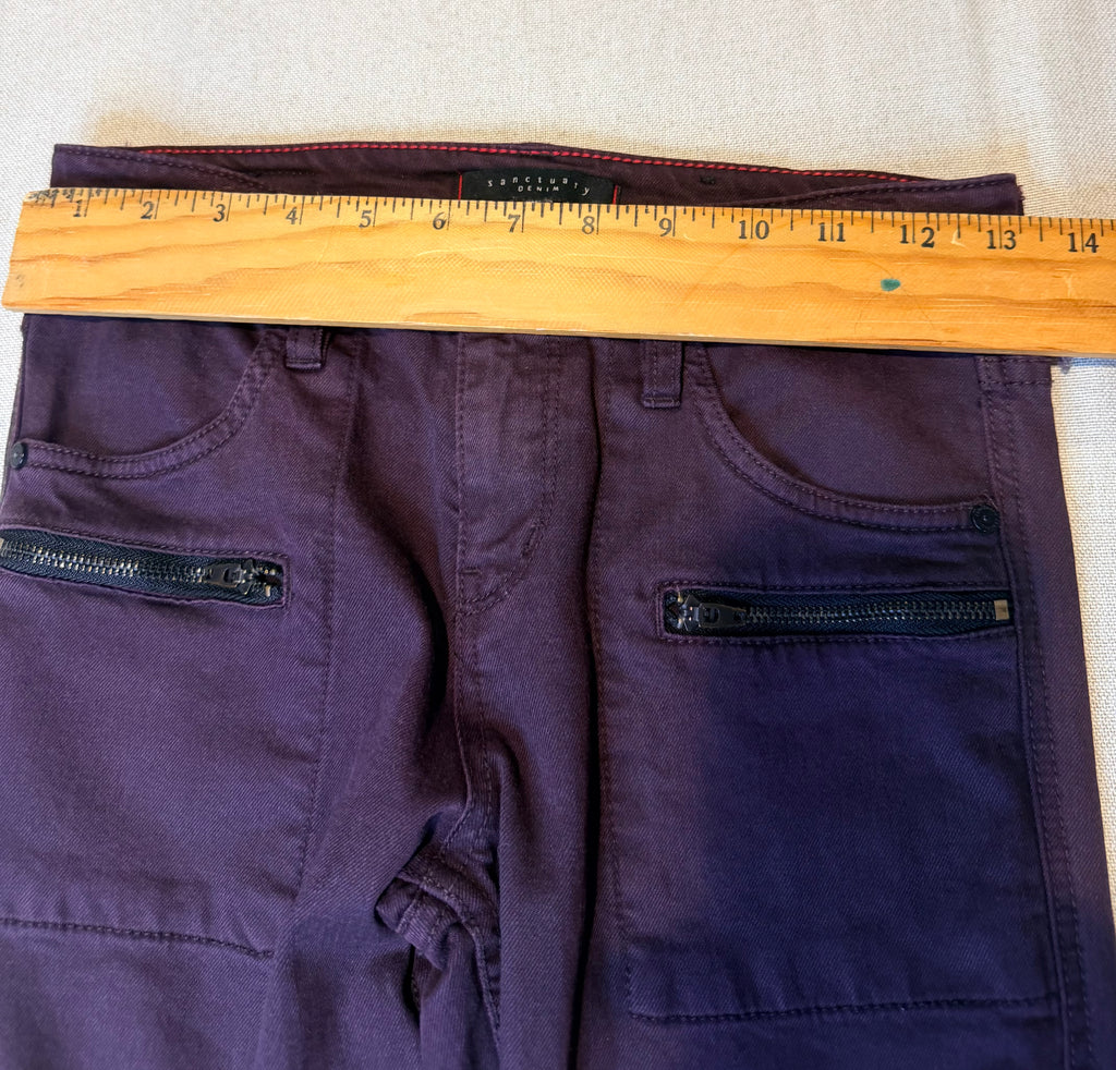 Sanctuary Women's Skinny Jeans in Deep Burgundy