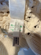 J. Crew White Crochet Peplum Camisole