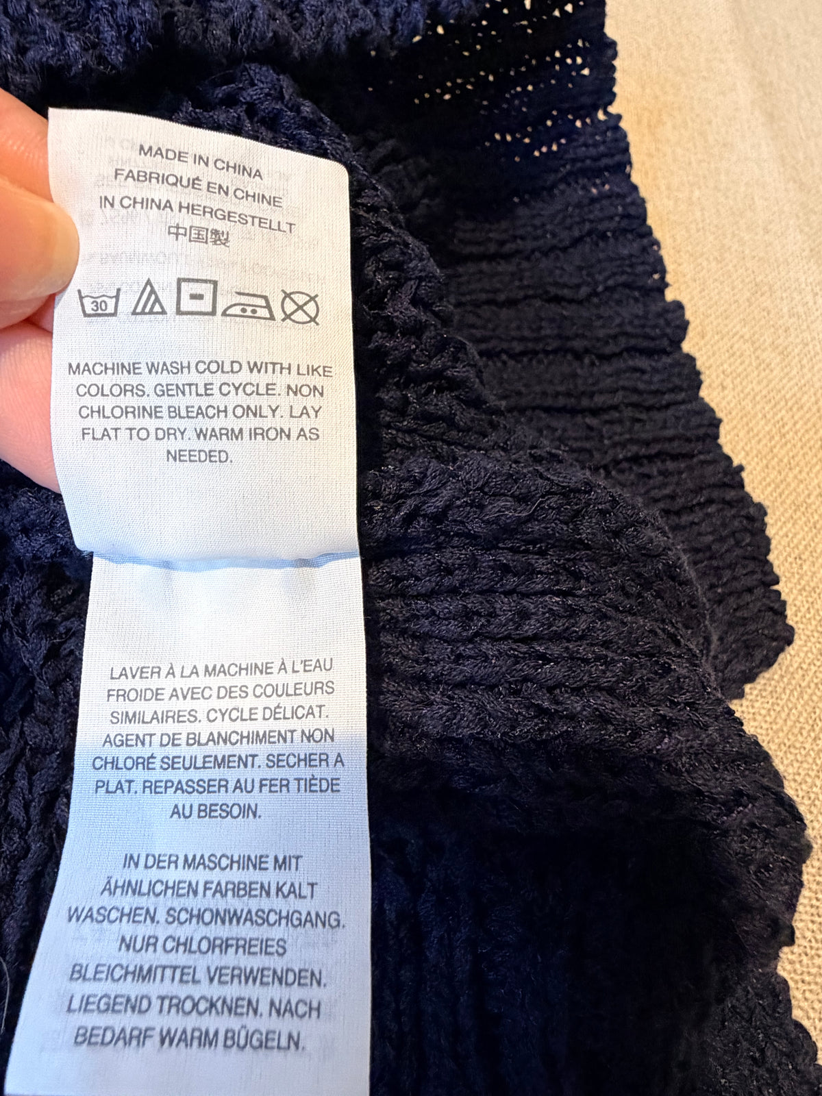 J. Crew Navy Ribbed Halter Tank