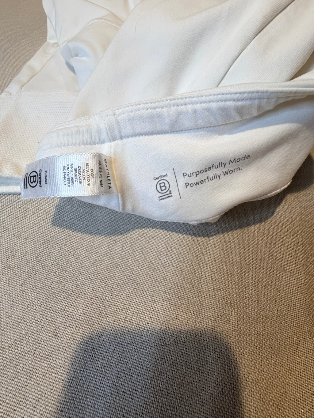 Athleta White Women's Active Skort with Dual Zip Pockets