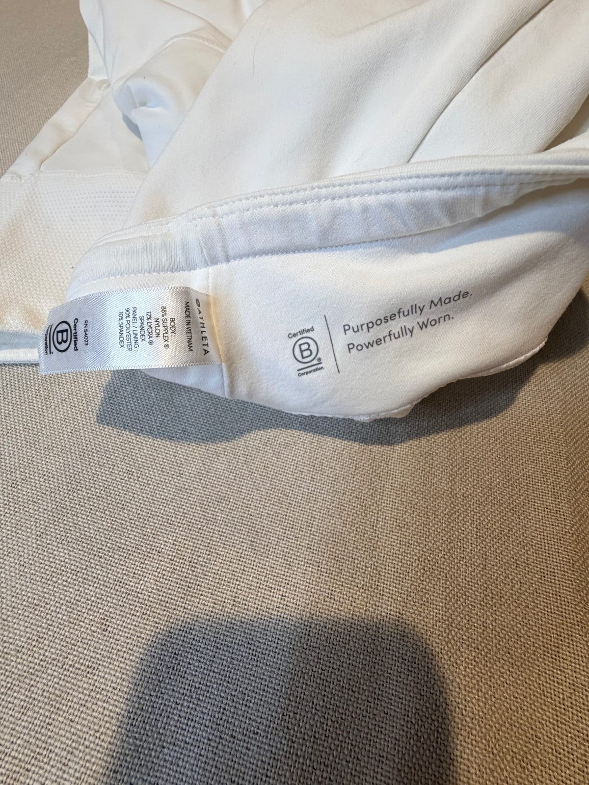 Athleta White Women's Active Skort with Dual Zip Pockets