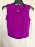Free People FP Movement Purple Seamless Crop Tank Top M/L Ribbed Activewear
