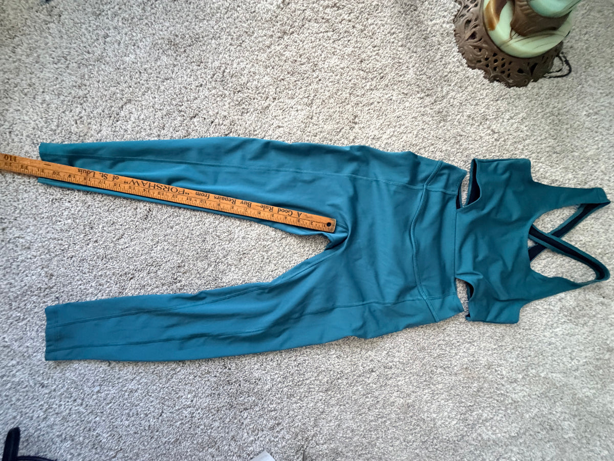 Free People High-Waist Green Leggings