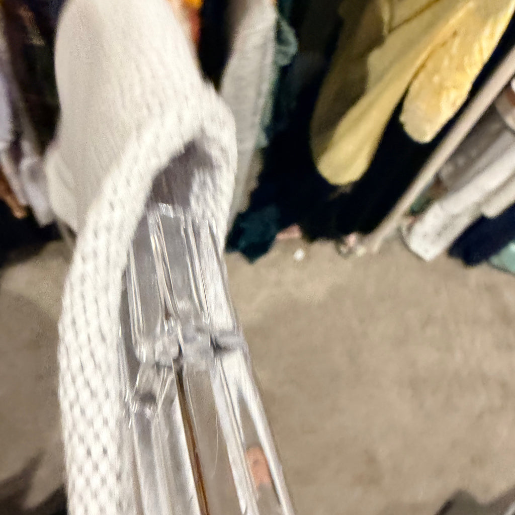 Lou & Grey Striped Crewneck Sweater - White & Light Gray