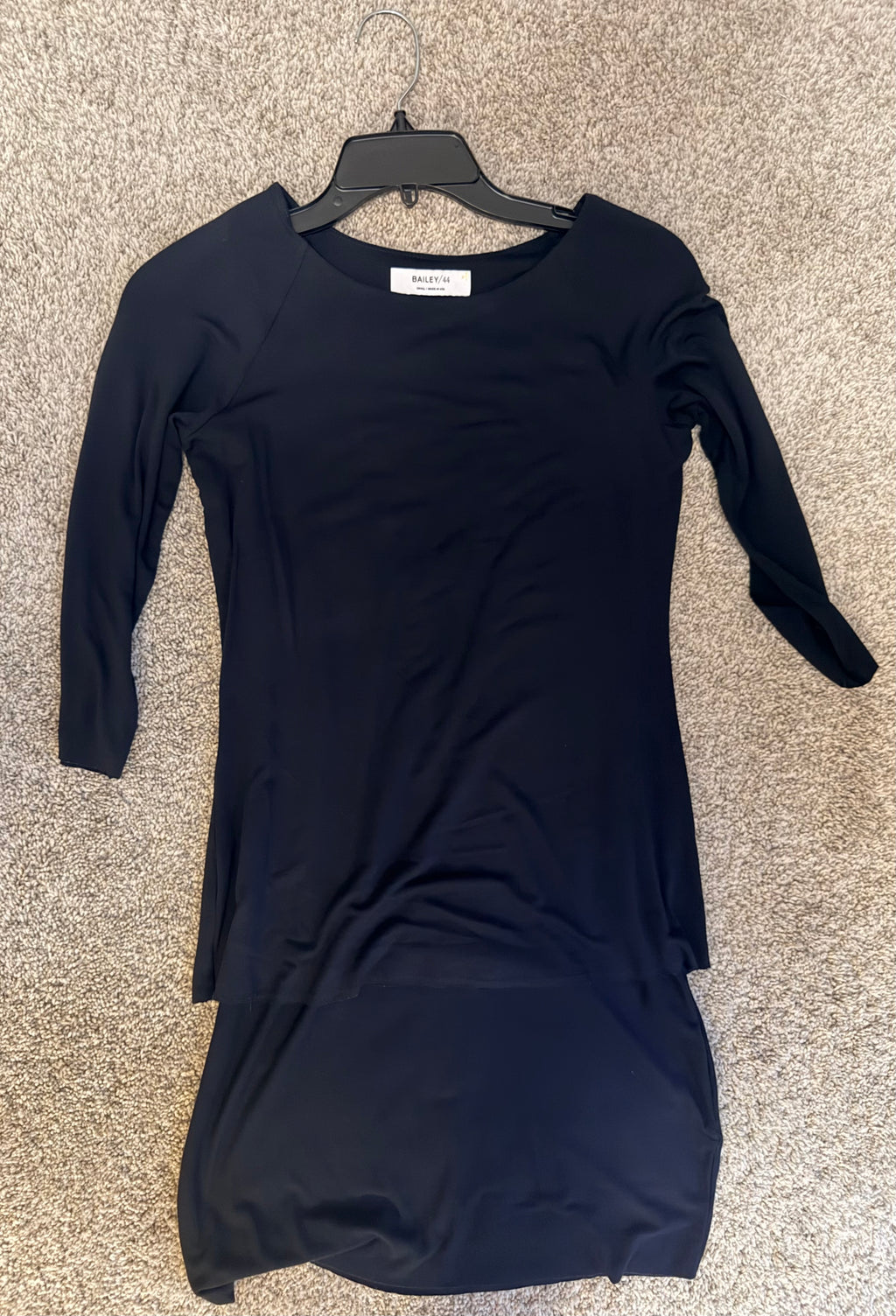 Bailey 44 Black Long Sleeve Midi Dress
