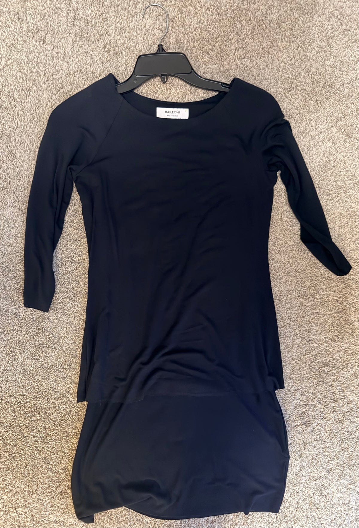 Bailey 44 Black Long Sleeve Midi Dress