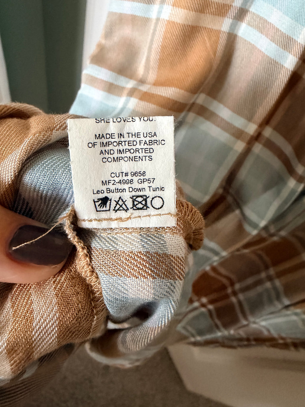 Show Me Your MuMu Plaid Leo Tunic