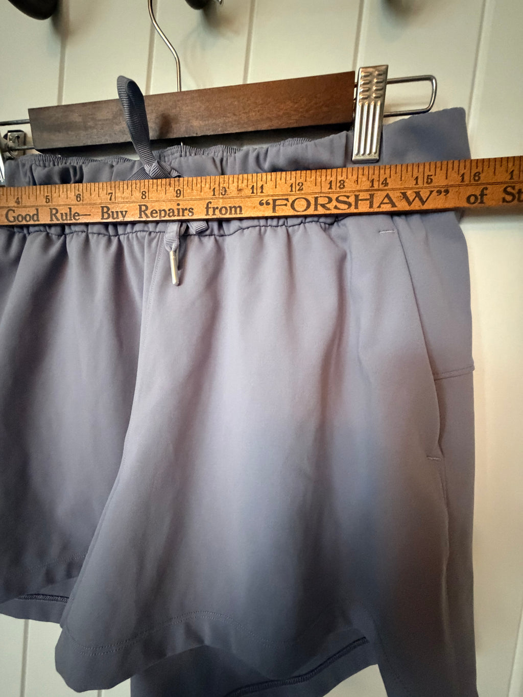 lululemon Pull-On High Rise Shorts Gray Blue Size 10