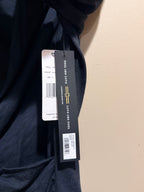 NWT Liverpool Los Angeles Black Draped Surplice Ruched Top M