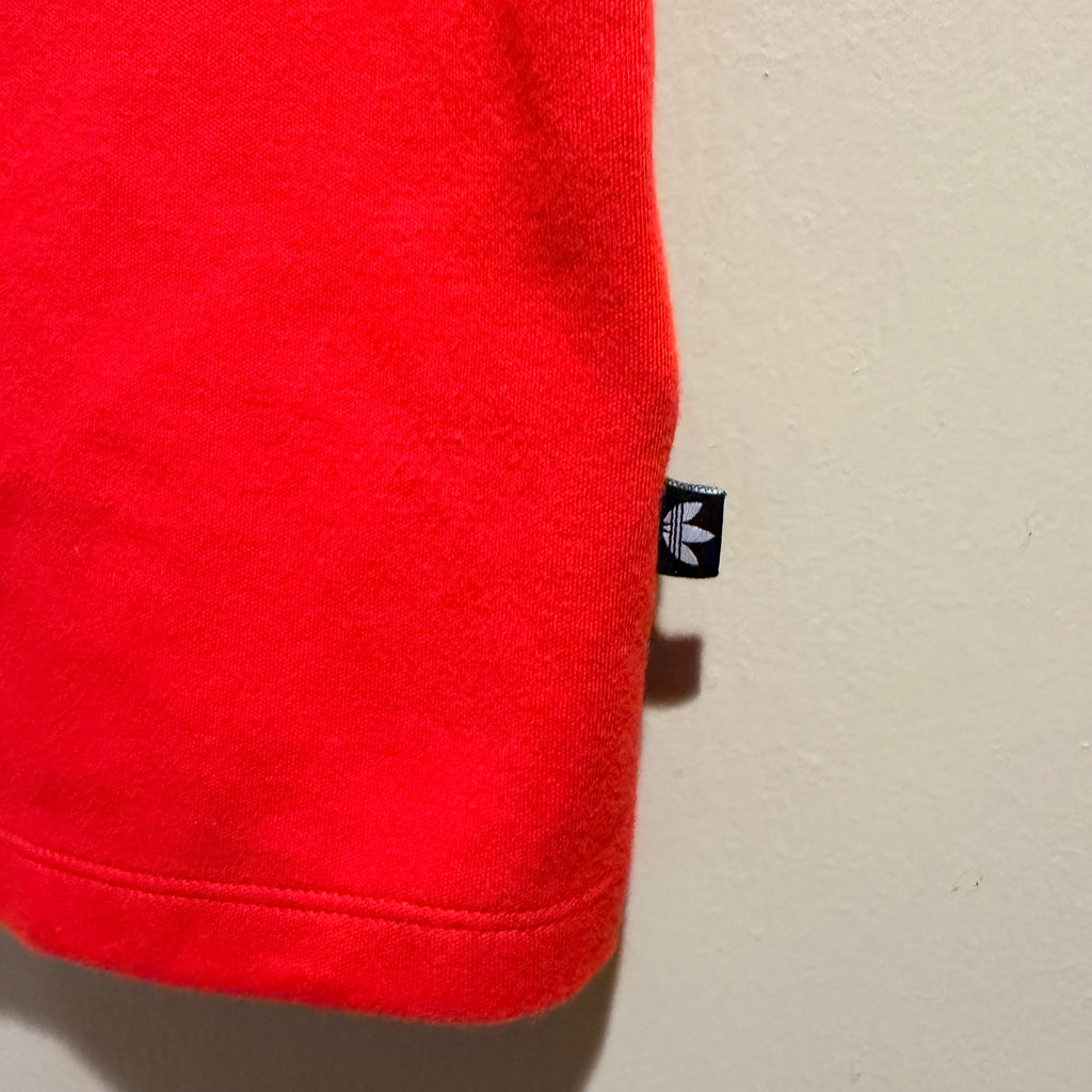 adidas Red  Trefoil Short Sleeve Tee