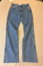 SLVRLAKE Women's Straight-Leg Blue Denim Jeans