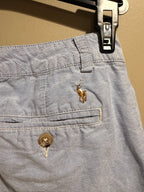 Polo Ralph Lauren Boys 14 Blue Oxford Chino Shorts Preppy Pony Logo