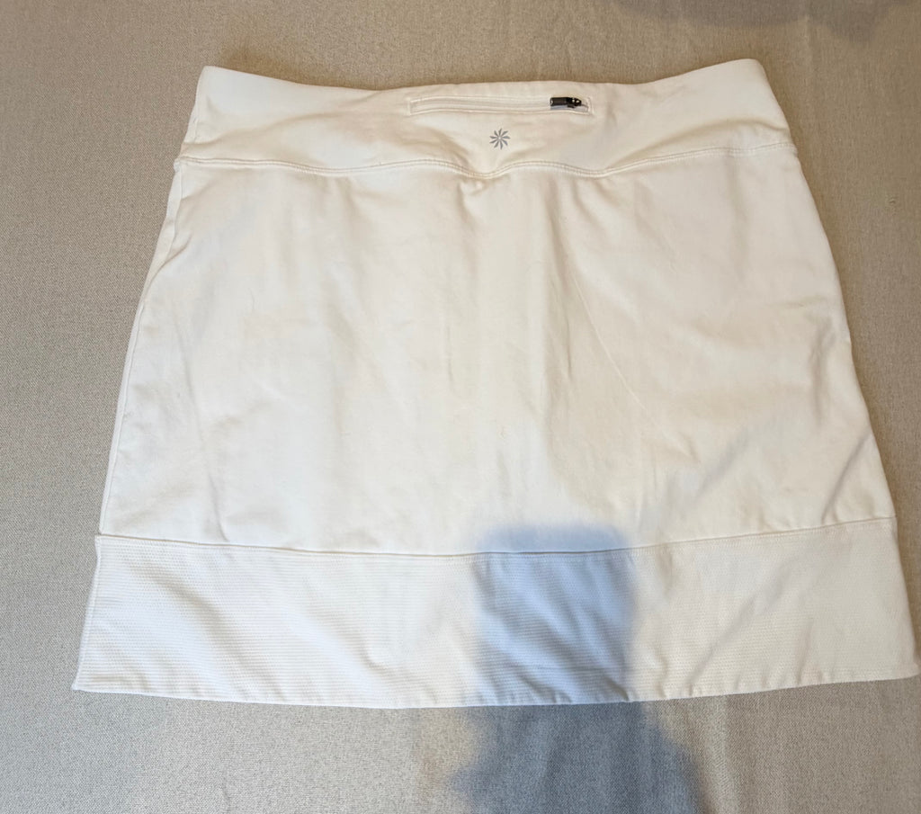 Athleta White Women's Active Skort with Dual Zip Pockets