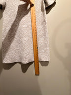 Women’s Short Sleeve Animal Print T- shirt dress - Beige