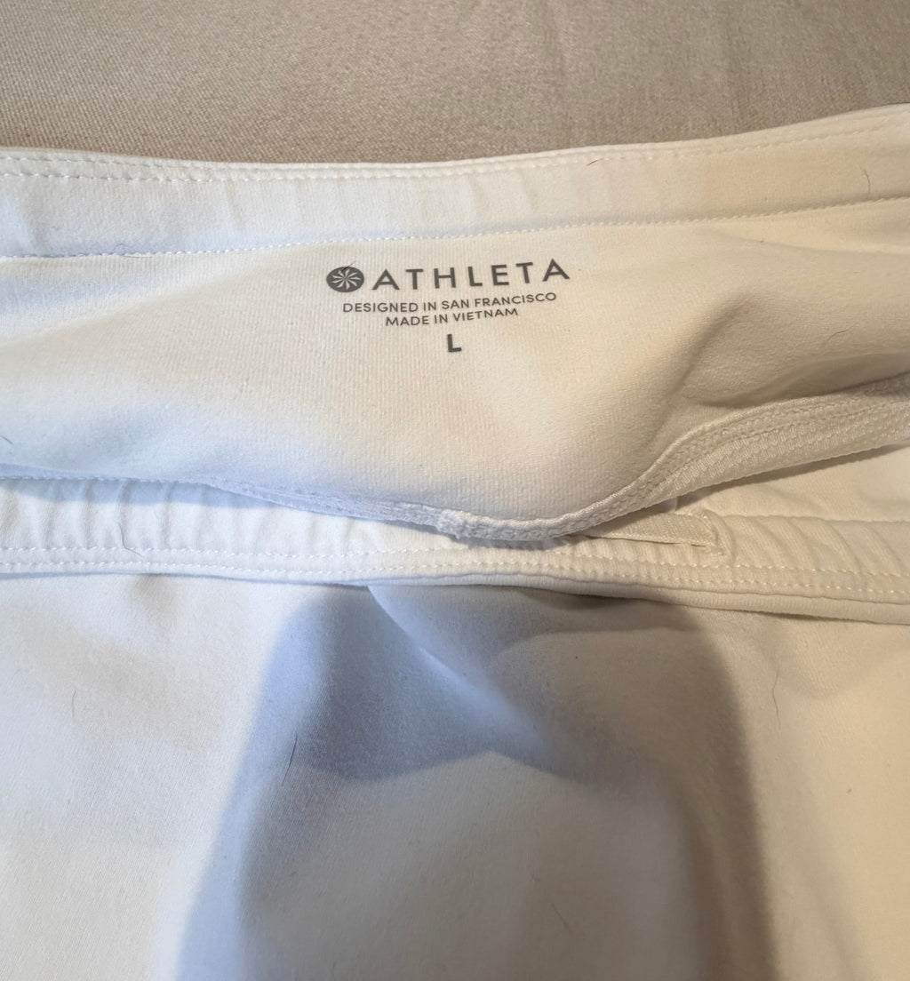 Athleta White Women's Active Skort with Dual Zip Pockets
