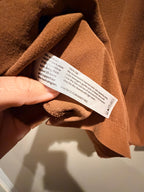 Eileen Fisher 100% Silk Sleeveless Blouse – XS – Rust/Cognac Brown