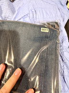 We The Free Free People 31 High Rise Flare Jeans Seamed Dark Wash