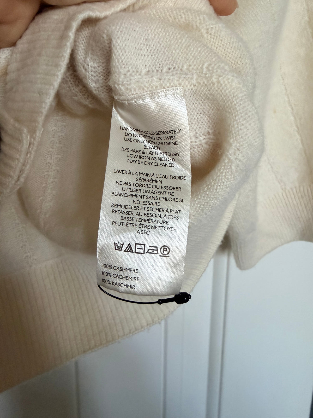 Free People Cashmere Cream Short Sleeve Cardigan Button S/M
