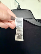 PINK Victoria's Secret Black V‑Neck Button Front Cardigan