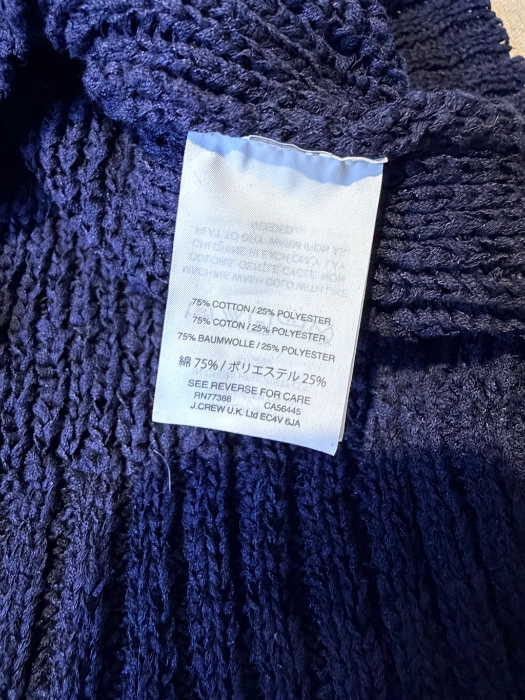 J. Crew Navy Ribbed Halter Tank
