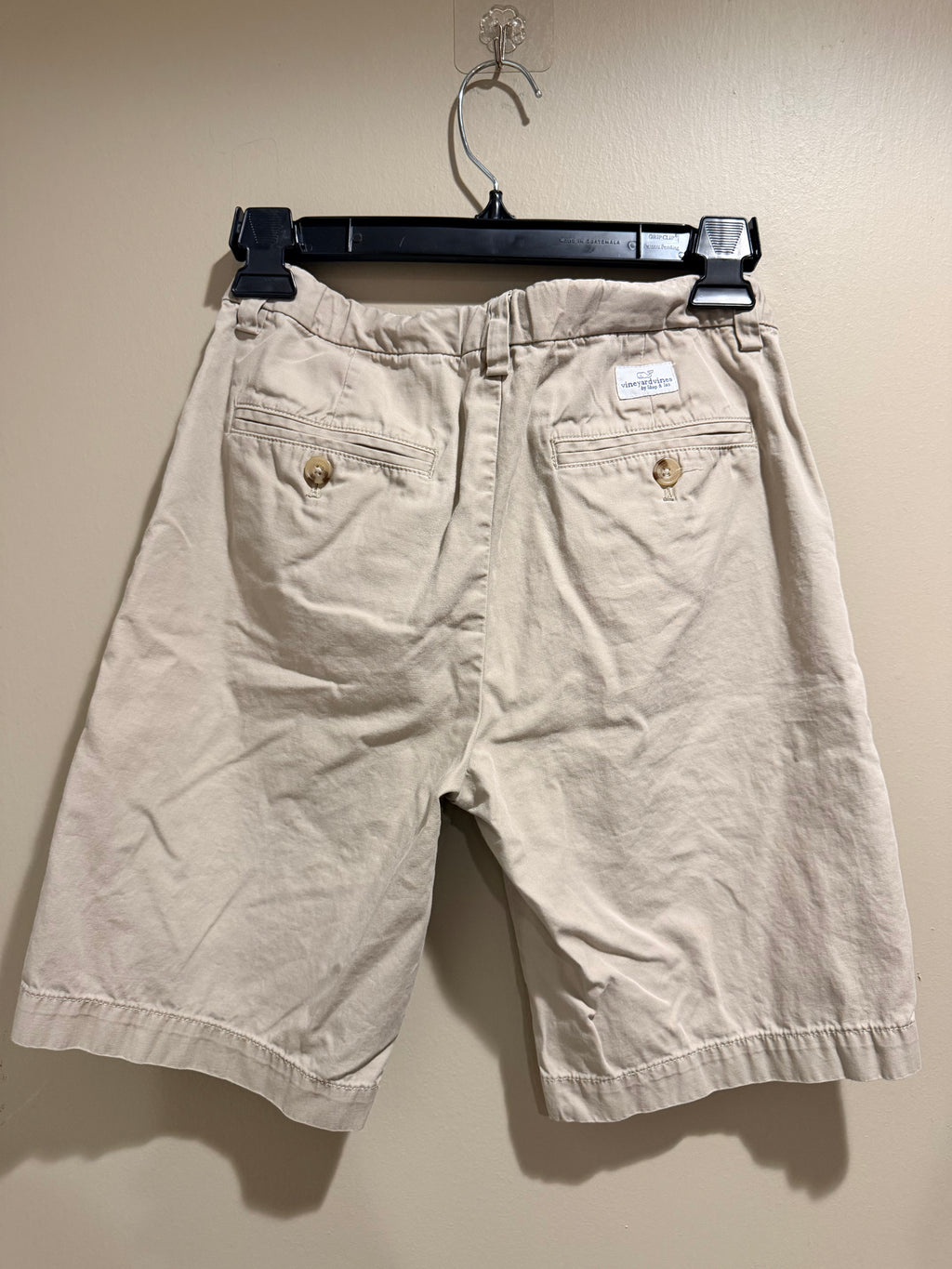 Vineyard Vines Boys Size 14 Khaki Chino Shorts Beige Preppy Classic