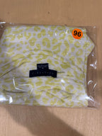 Sanctuary Pale Yellow LINEN Leopard Print Short Sleeve Tee