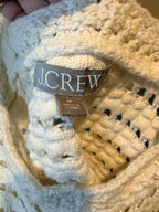 J. Crew White Crochet Peplum Camisole