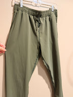 ZYIA Active Olive Green Stretch Jogger Pants Drawstring Medium
