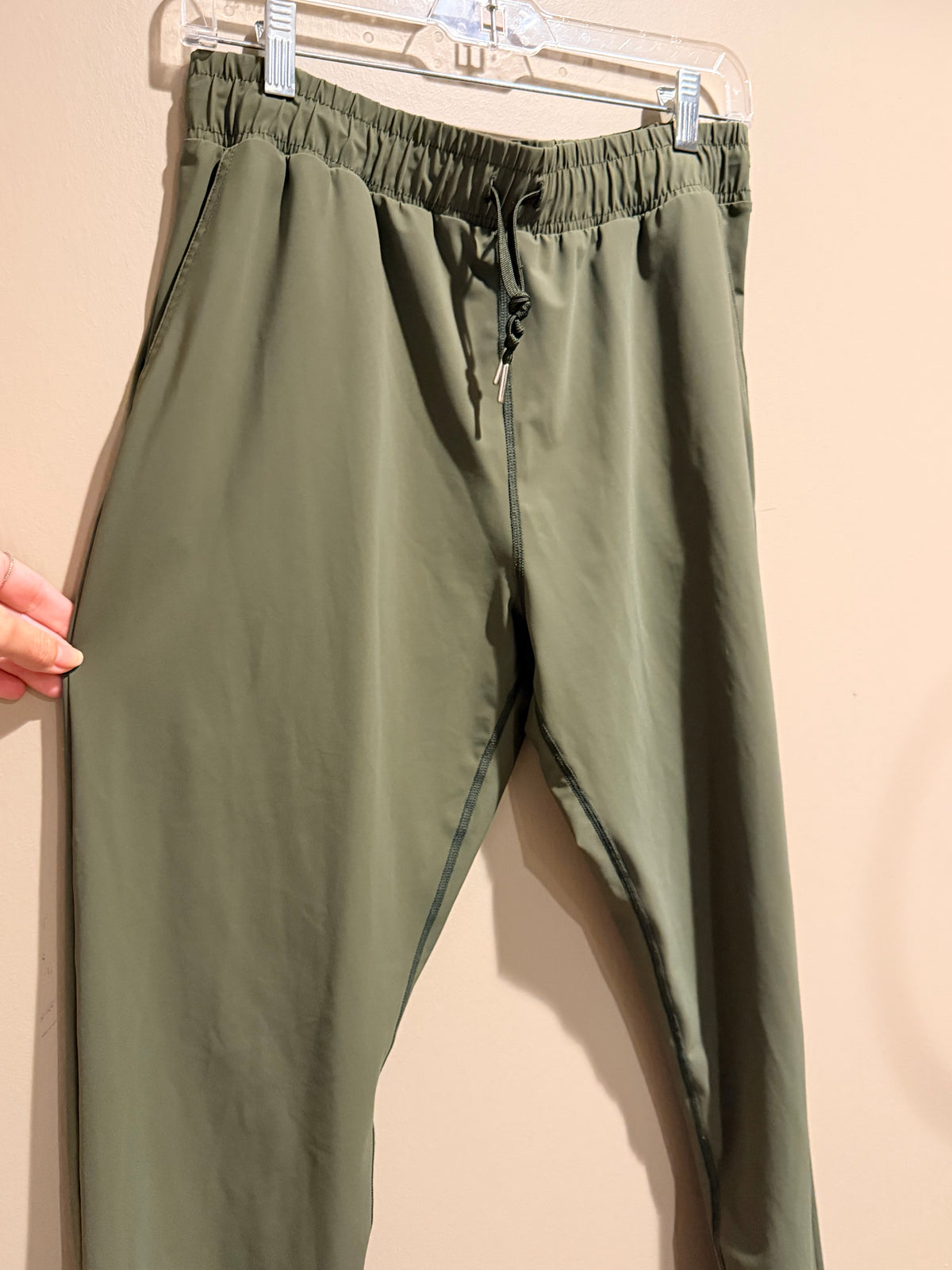 ZYIA Active Olive Green Stretch Jogger Pants Drawstring Medium