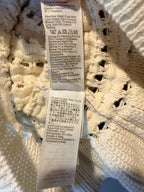 J. Crew White Crochet Peplum Camisole