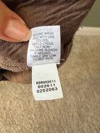 Pure Jill J.Jill brown textured cotton dress care label