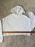 Garage cropped hoodie width measurement